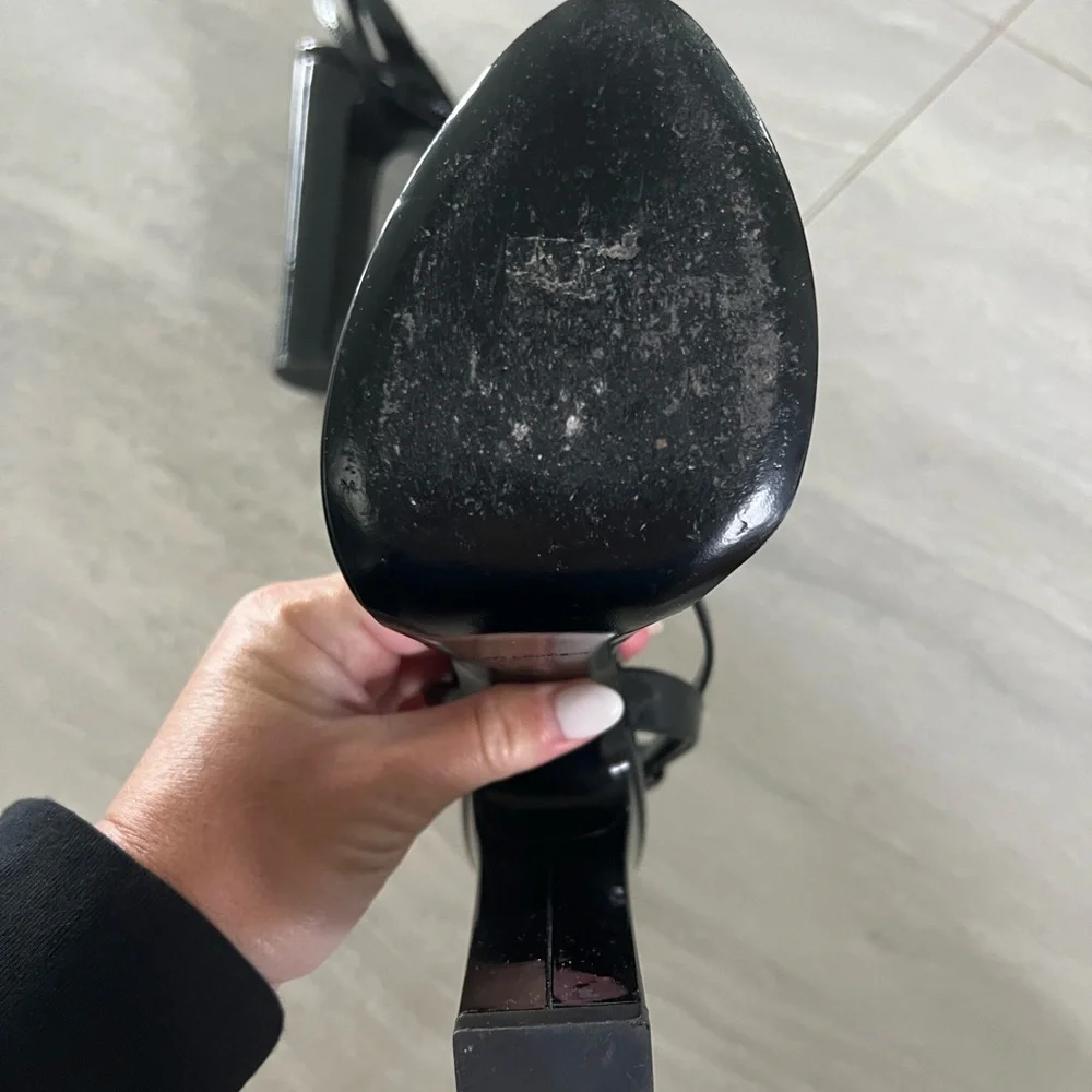 YSl Black Patent Shoes - Picture 8 of 10